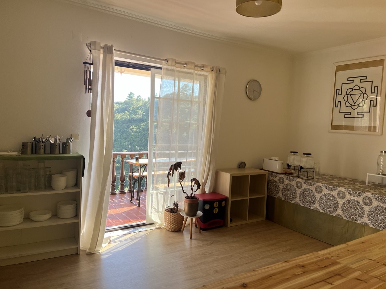 A quiet corner of the house at Return to Eden